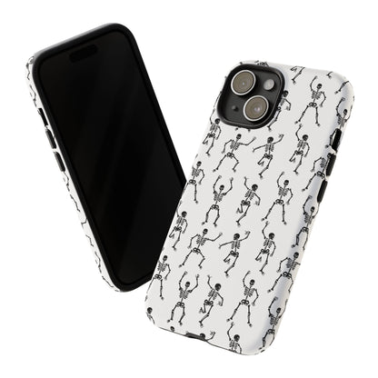 Dancing Skeletons Halloween Phone Case – Tough Phone Case – Cute Spooky Design - iPhone 16 - Samsung Galaxy - Google Pixel