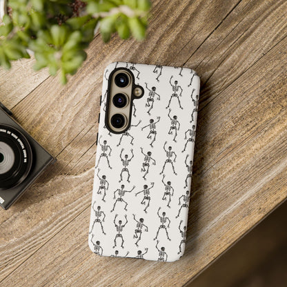 Dancing Skeletons Halloween Phone Case – Tough Phone Case – Cute Spooky Design - iPhone 16 - Samsung Galaxy - Google Pixel