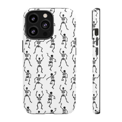 Dancing Skeletons Halloween Phone Case – Tough Phone Case – Cute Spooky Design - iPhone 16 - Samsung Galaxy - Google Pixel