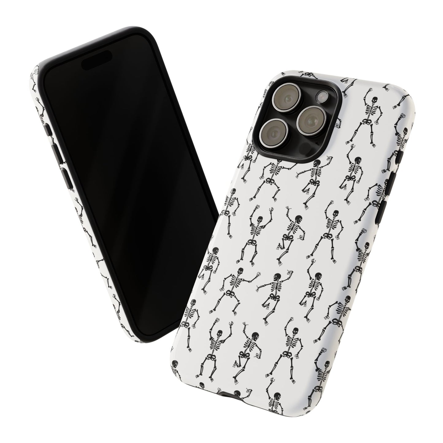 Dancing Skeletons Halloween Phone Case – Tough Phone Case – Cute Spooky Design - iPhone 16 - Samsung Galaxy - Google Pixel