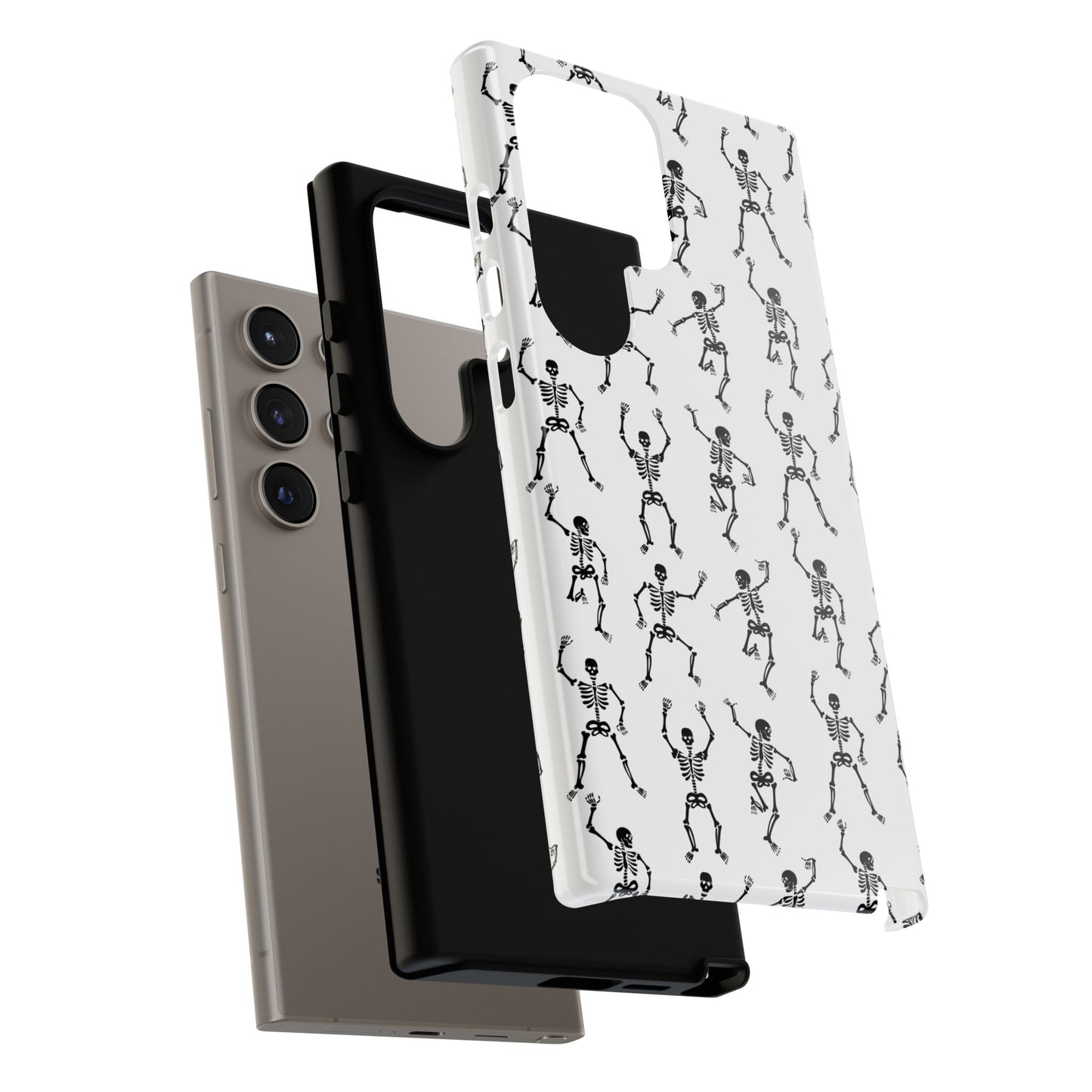 Dancing Skeletons Halloween Phone Case – Tough Phone Case – Cute Spooky Design - iPhone 16 - Samsung Galaxy - Google Pixel