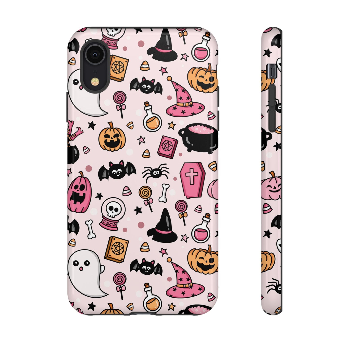 Pastel Halloween Charm Tough Phone Case – Cute Spooky Design - iPhone 16 - Samsung Galaxy - Google Pixel