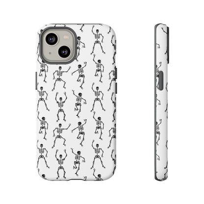 Dancing Skeletons Halloween Phone Case – Tough Phone Case – Cute Spooky Design - iPhone 16 - Samsung Galaxy - Google Pixel