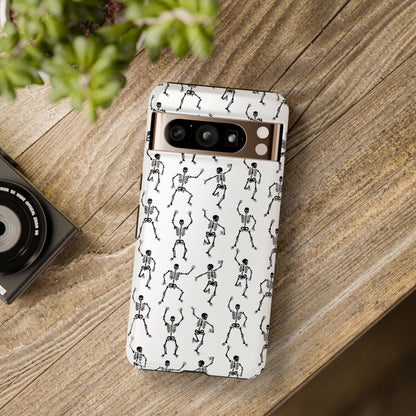 Dancing Skeletons Halloween Phone Case – Tough Phone Case – Cute Spooky Design - iPhone 16 - Samsung Galaxy - Google Pixel