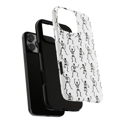 Dancing Skeletons Halloween Phone Case – Tough Phone Case – Cute Spooky Design - iPhone 16 - Samsung Galaxy - Google Pixel