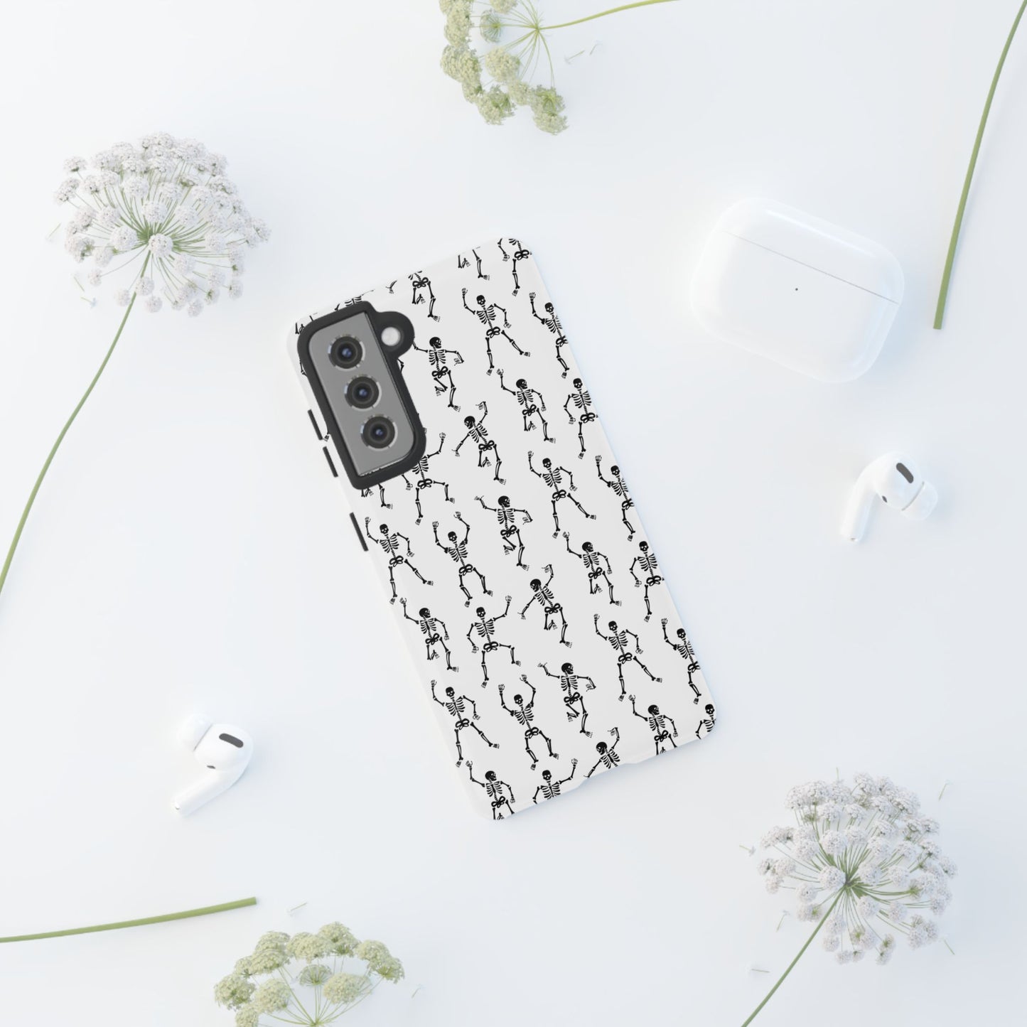 Dancing Skeletons Halloween Phone Case – Tough Phone Case – Cute Spooky Design - iPhone 16 - Samsung Galaxy - Google Pixel