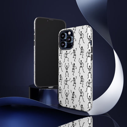 Dancing Skeletons Halloween Phone Case – Tough Phone Case – Cute Spooky Design - iPhone 16 - Samsung Galaxy - Google Pixel