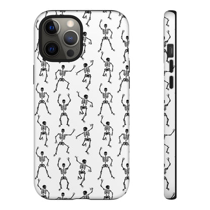 Dancing Skeletons Halloween Phone Case – Tough Phone Case – Cute Spooky Design - iPhone 16 - Samsung Galaxy - Google Pixel