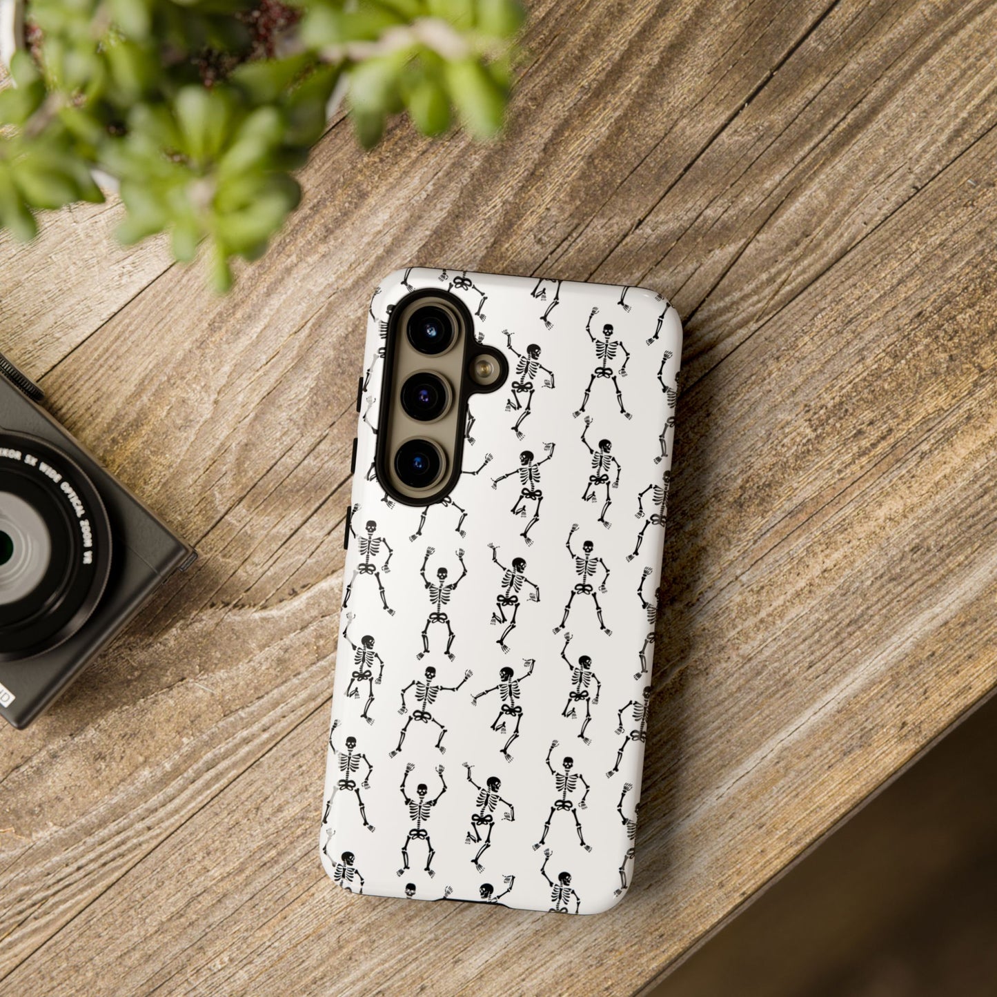 Dancing Skeletons Halloween Phone Case – Tough Phone Case – Cute Spooky Design - iPhone 16 - Samsung Galaxy - Google Pixel