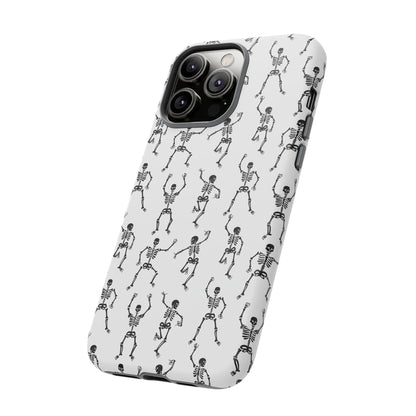 Dancing Skeletons Halloween Phone Case – Tough Phone Case – Cute Spooky Design - iPhone 16 - Samsung Galaxy - Google Pixel