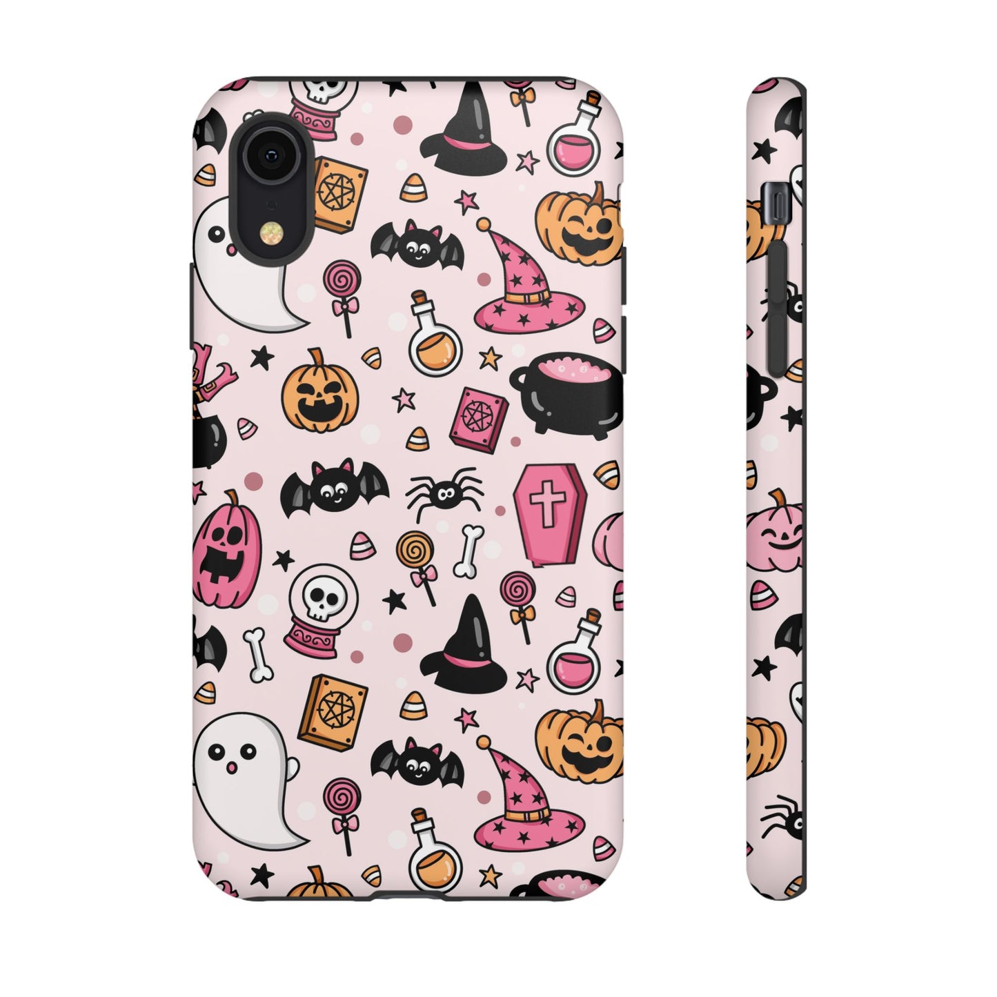 Pastel Halloween Charm Tough Phone Case – Cute Spooky Design - iPhone 16 - Samsung Galaxy - Google Pixel