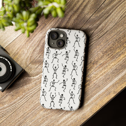 Dancing Skeletons Halloween Phone Case – Tough Phone Case – Cute Spooky Design - iPhone 16 - Samsung Galaxy - Google Pixel