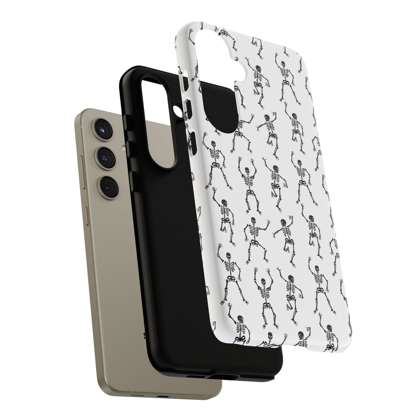 Dancing Skeletons Halloween Phone Case – Tough Phone Case – Cute Spooky Design - iPhone 16 - Samsung Galaxy - Google Pixel