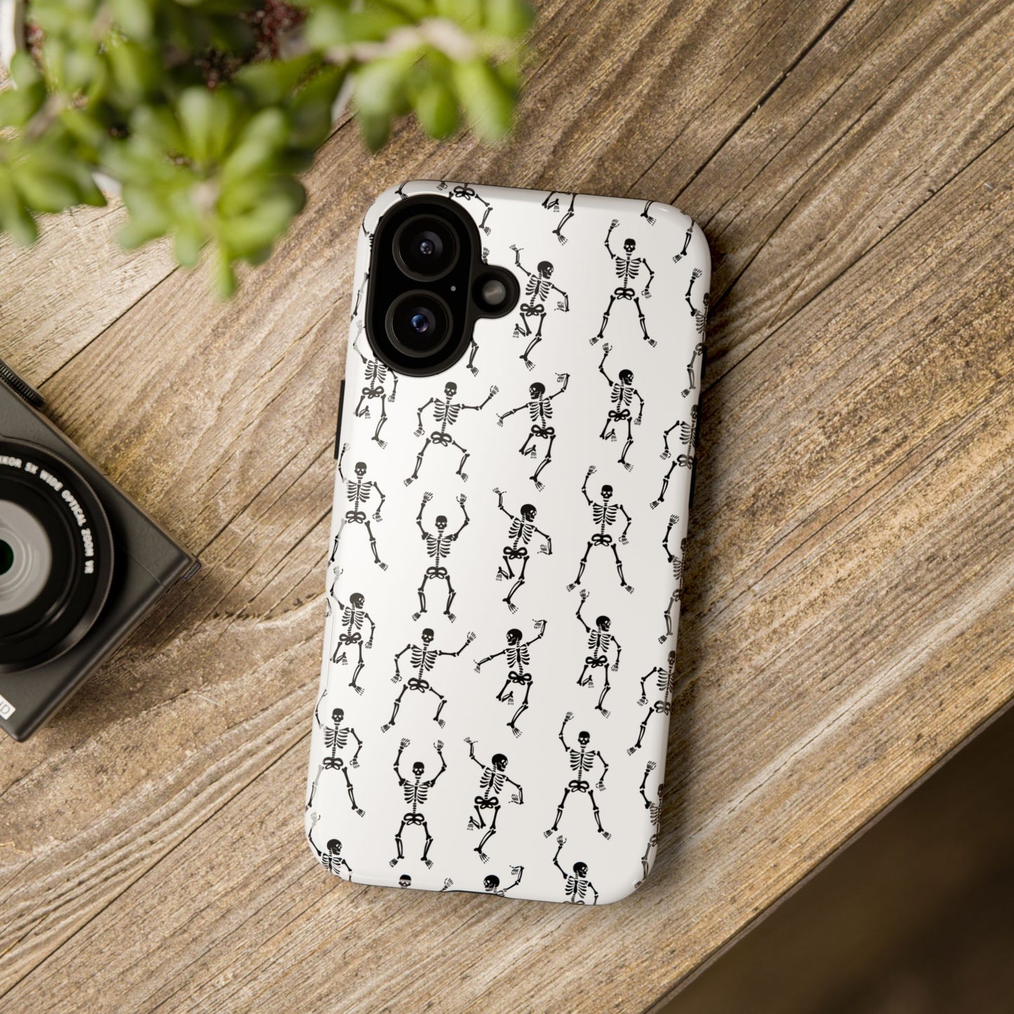 Dancing Skeletons Halloween Phone Case – Tough Phone Case – Cute Spooky Design - iPhone 16 - Samsung Galaxy - Google Pixel