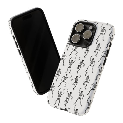 Dancing Skeletons Halloween Phone Case – Tough Phone Case – Cute Spooky Design - iPhone 16 - Samsung Galaxy - Google Pixel