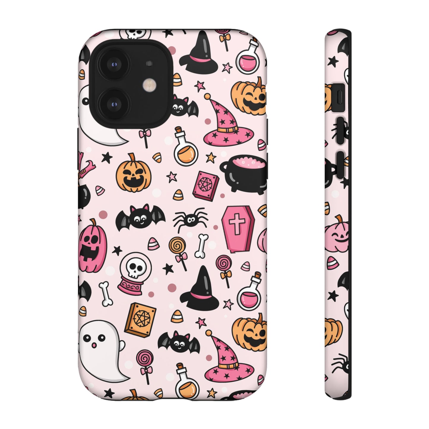 Pastel Halloween Charm Tough Phone Case – Cute Spooky Design - iPhone 16 - Samsung Galaxy - Google Pixel