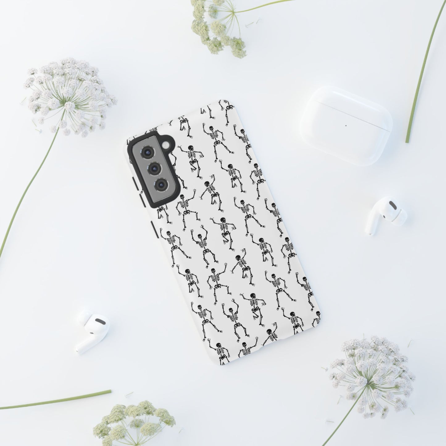 Dancing Skeletons Halloween Phone Case – Tough Phone Case – Cute Spooky Design - iPhone 16 - Samsung Galaxy - Google Pixel