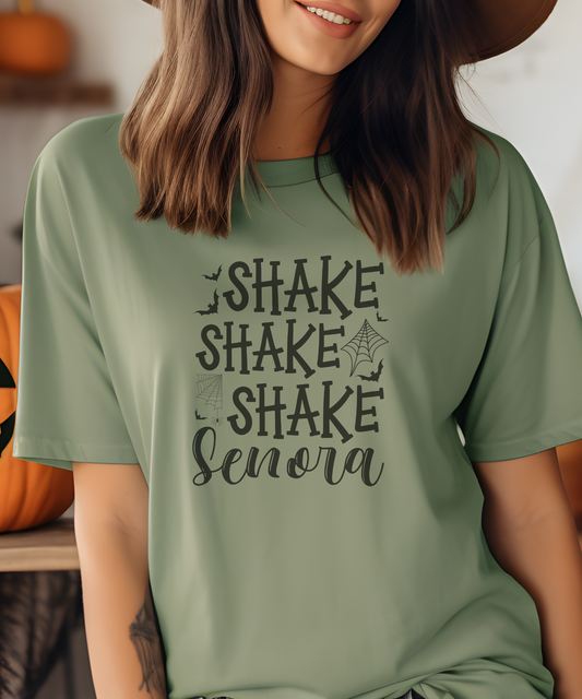 Shake Senora-01 "Beetle Juice" Halloween T-Shirt | Funny Beetle-Inspired Graphic Tee | Spooky Insect Design Shirt for Horror Lovers