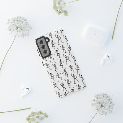 Dancing Skeletons Halloween Phone Case – Tough Phone Case – Cute Spooky Design - iPhone 16 - Samsung Galaxy - Google Pixel