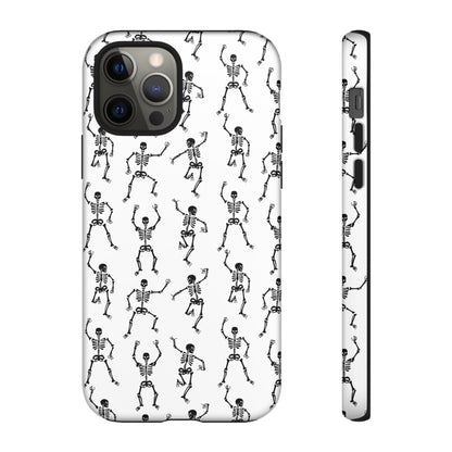 Dancing Skeletons Halloween Phone Case – Tough Phone Case – Cute Spooky Design - iPhone 16 - Samsung Galaxy - Google Pixel