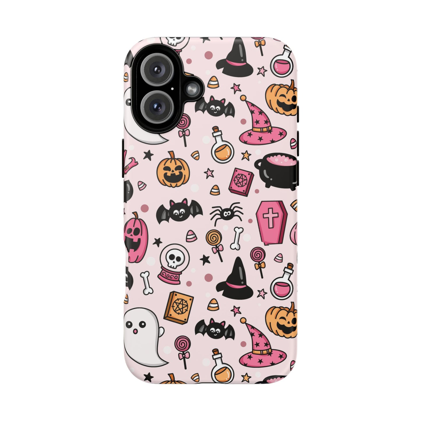 Pastel Halloween Charm Tough Phone Case – Cute Spooky Design - iPhone 16 - Samsung Galaxy - Google Pixel