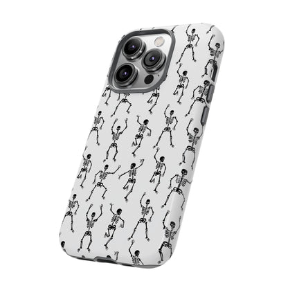 Dancing Skeletons Halloween Phone Case – Tough Phone Case – Cute Spooky Design - iPhone 16 - Samsung Galaxy - Google Pixel