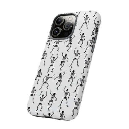 Dancing Skeletons Halloween Phone Case – Tough Phone Case – Cute Spooky Design - iPhone 16 - Samsung Galaxy - Google Pixel