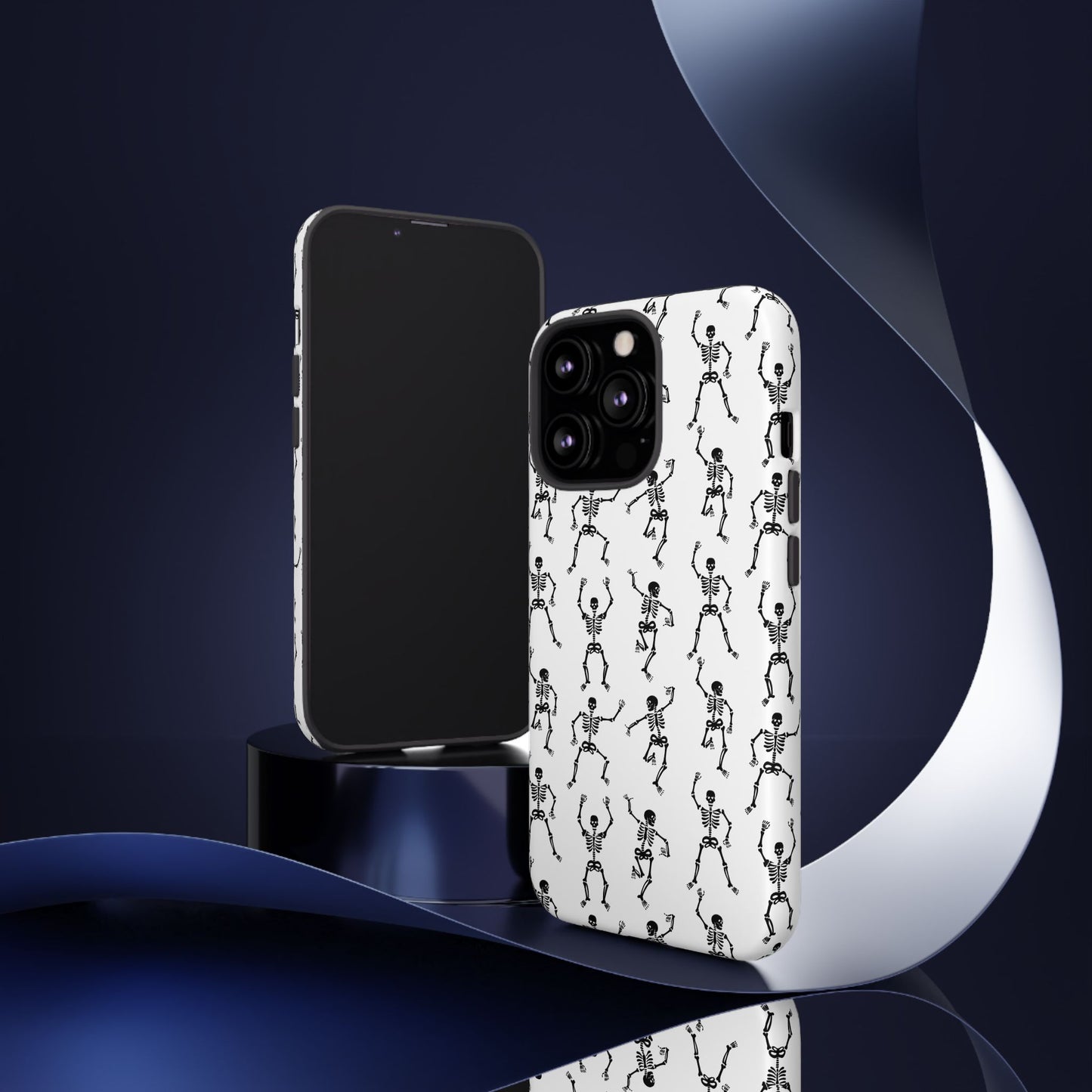 Dancing Skeletons Halloween Phone Case – Tough Phone Case – Cute Spooky Design - iPhone 16 - Samsung Galaxy - Google Pixel