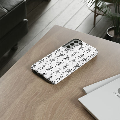 Dancing Skeletons Halloween Phone Case – Tough Phone Case – Cute Spooky Design - iPhone 16 - Samsung Galaxy - Google Pixel