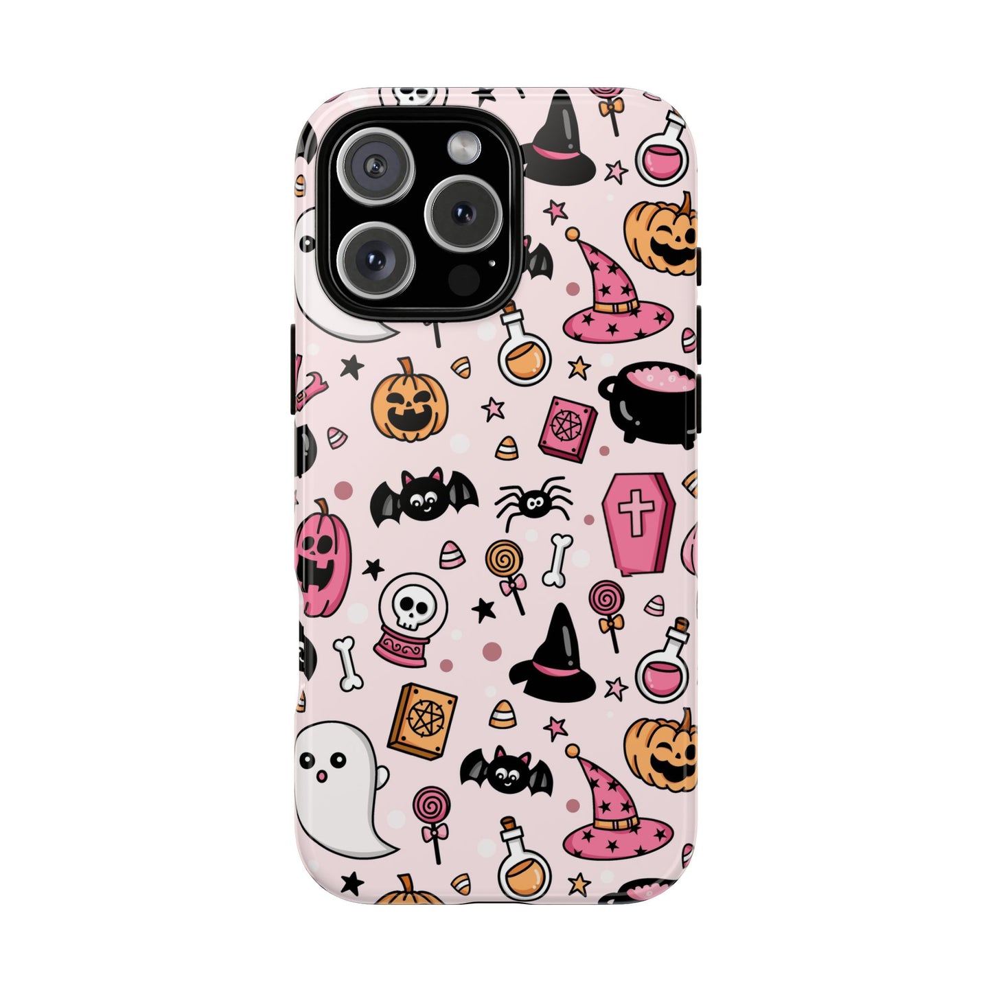 Pastel Halloween Charm Tough Phone Case – Cute Spooky Design - iPhone 16 - Samsung Galaxy - Google Pixel