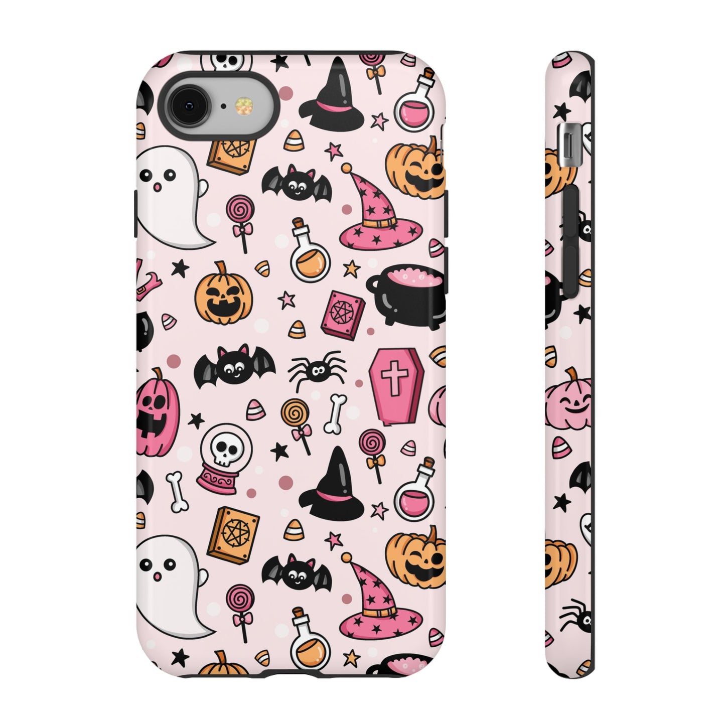 Pastel Halloween Charm Tough Phone Case – Cute Spooky Design - iPhone 16 - Samsung Galaxy - Google Pixel