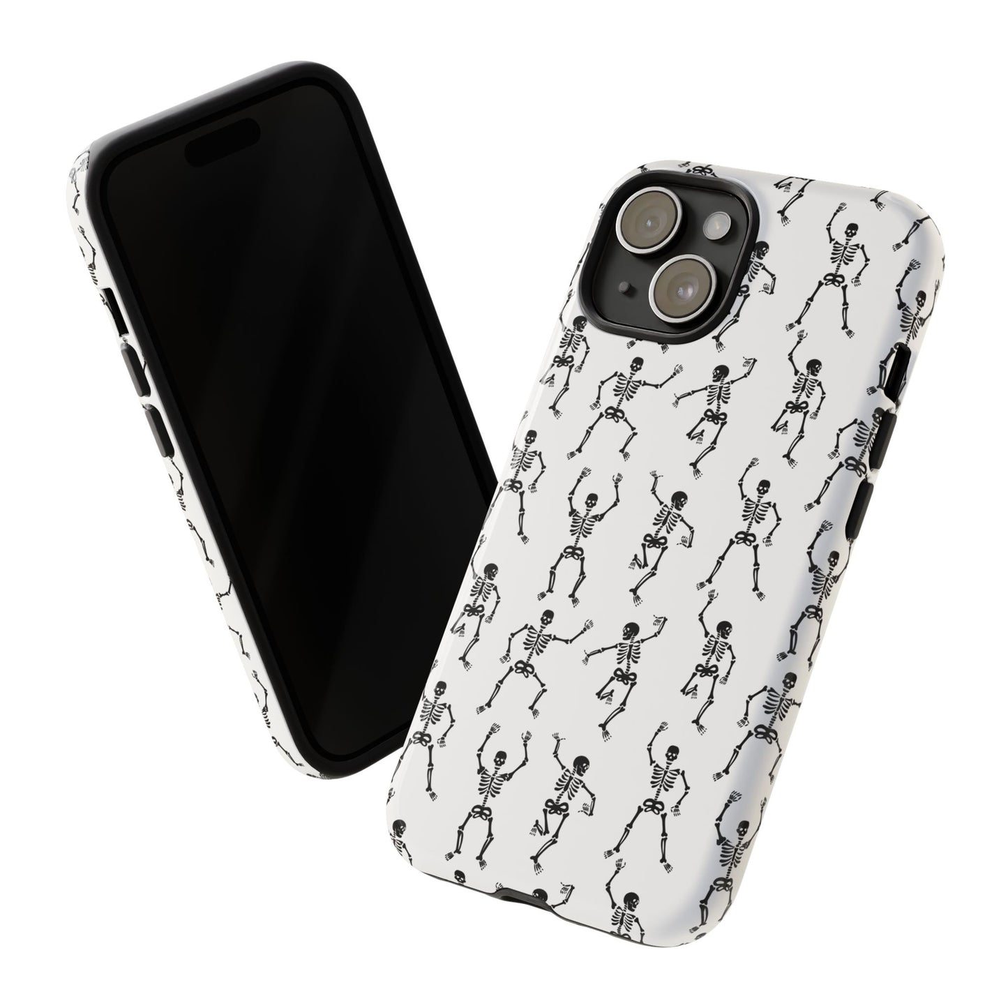 Dancing Skeletons Halloween Phone Case – Tough Phone Case – Cute Spooky Design - iPhone 16 - Samsung Galaxy - Google Pixel