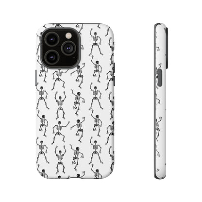 Dancing Skeletons Halloween Phone Case – Tough Phone Case – Cute Spooky Design - iPhone 16 - Samsung Galaxy - Google Pixel