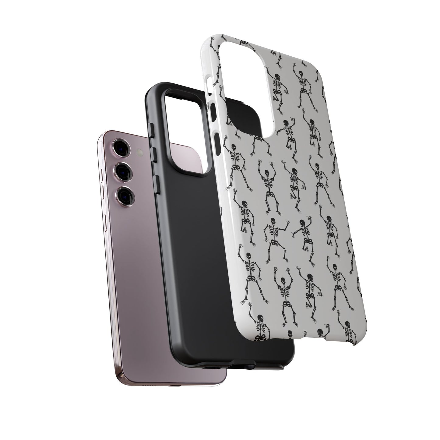 Dancing Skeletons Halloween Phone Case – Tough Phone Case – Cute Spooky Design - iPhone 16 - Samsung Galaxy - Google Pixel