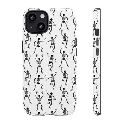 Dancing Skeletons Halloween Phone Case – Tough Phone Case – Cute Spooky Design - iPhone 16 - Samsung Galaxy - Google Pixel