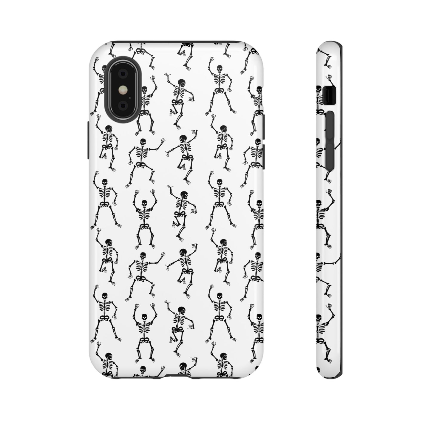 Dancing Skeletons Halloween Phone Case – Tough Phone Case – Cute Spooky Design - iPhone 16 - Samsung Galaxy - Google Pixel