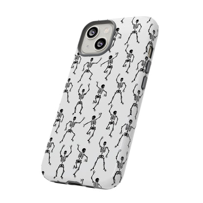 Dancing Skeletons Halloween Phone Case – Tough Phone Case – Cute Spooky Design - iPhone 16 - Samsung Galaxy - Google Pixel