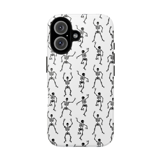 Dancing Skeletons Halloween Phone Case – Tough Phone Case – Cute Spooky Design - iPhone 16 - Samsung Galaxy - Google Pixel