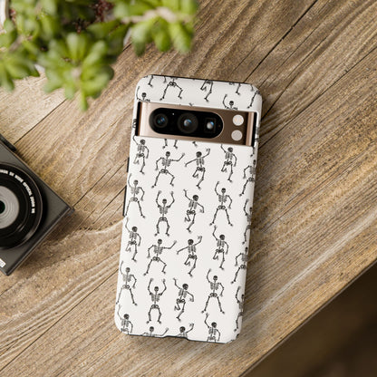 Dancing Skeletons Halloween Phone Case – Tough Phone Case – Cute Spooky Design - iPhone 16 - Samsung Galaxy - Google Pixel