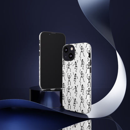 Dancing Skeletons Halloween Phone Case – Tough Phone Case – Cute Spooky Design - iPhone 16 - Samsung Galaxy - Google Pixel