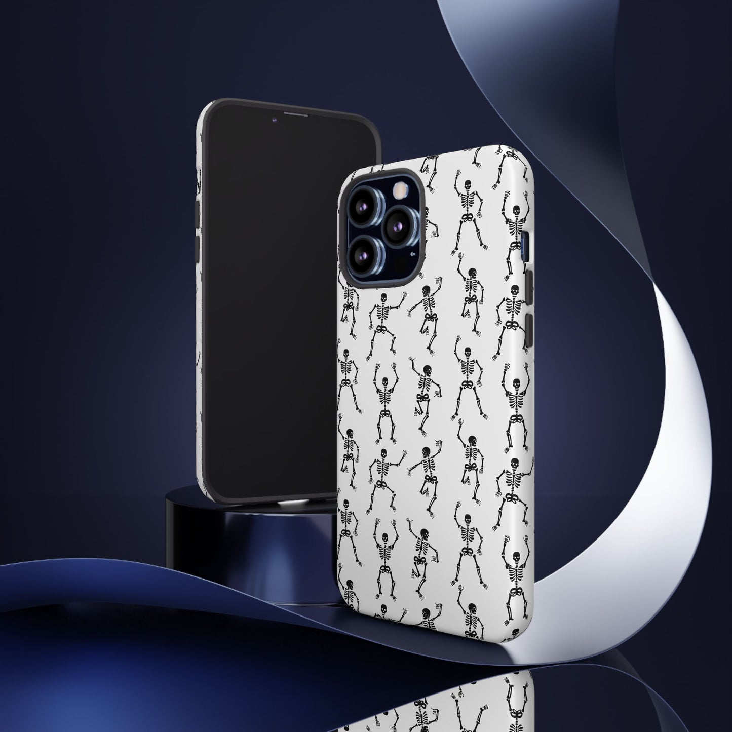 Dancing Skeletons Halloween Phone Case – Tough Phone Case – Cute Spooky Design - iPhone 16 - Samsung Galaxy - Google Pixel