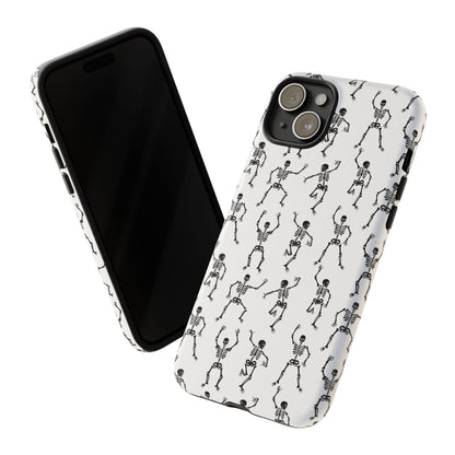 Dancing Skeletons Halloween Phone Case – Tough Phone Case – Cute Spooky Design - iPhone 16 - Samsung Galaxy - Google Pixel