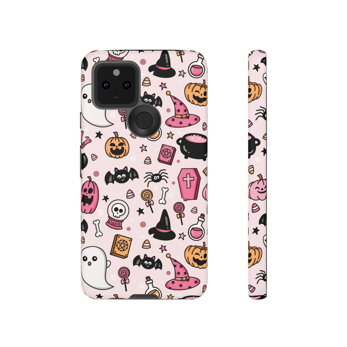 Pastel Halloween Charm Tough Phone Case – Cute Spooky Design - iPhone 16 - Samsung Galaxy - Google Pixel