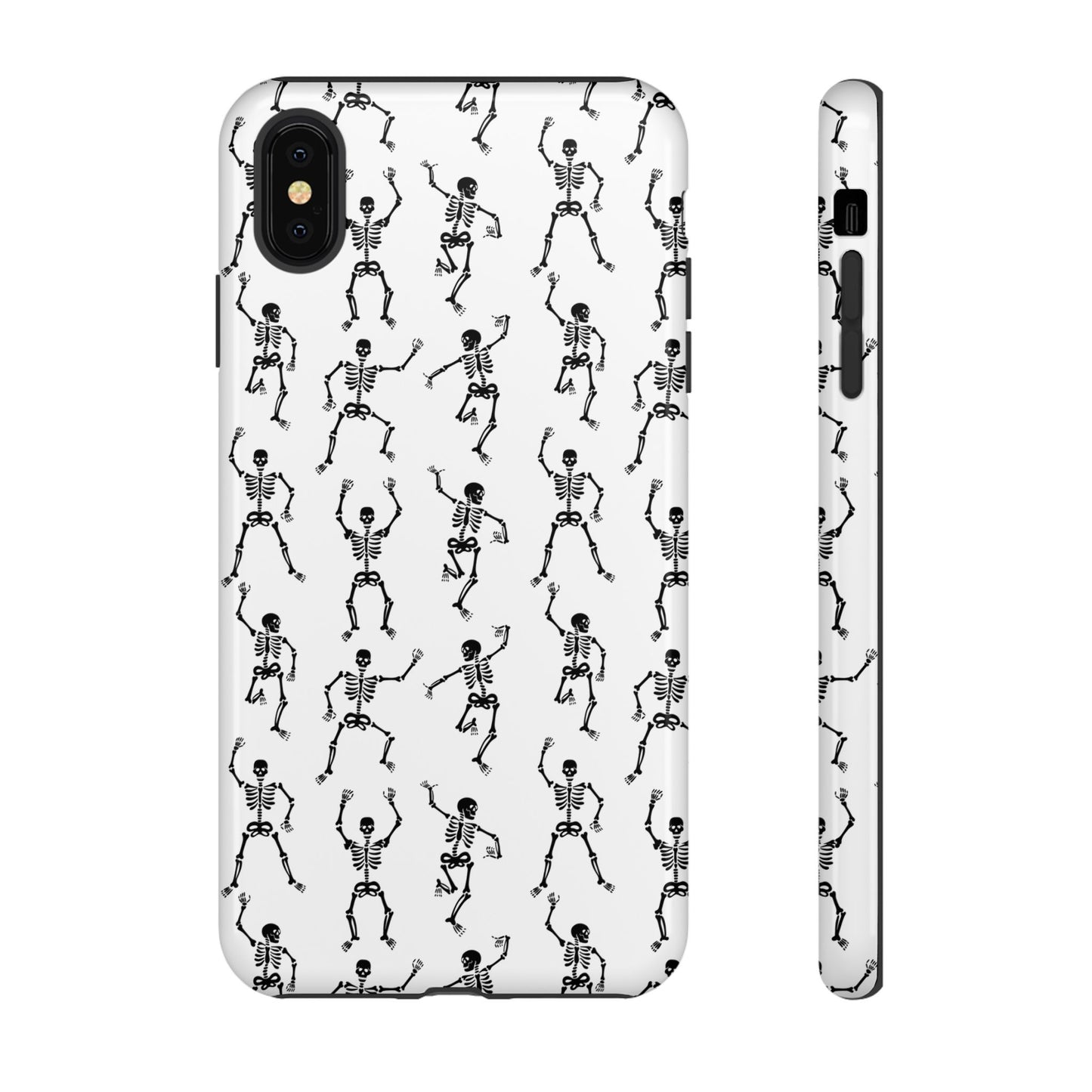 Dancing Skeletons Halloween Phone Case – Tough Phone Case – Cute Spooky Design - iPhone 16 - Samsung Galaxy - Google Pixel