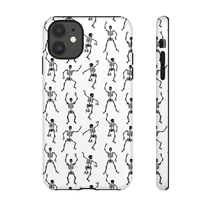 Dancing Skeletons Halloween Phone Case – Tough Phone Case – Cute Spooky Design - iPhone 16 - Samsung Galaxy - Google Pixel