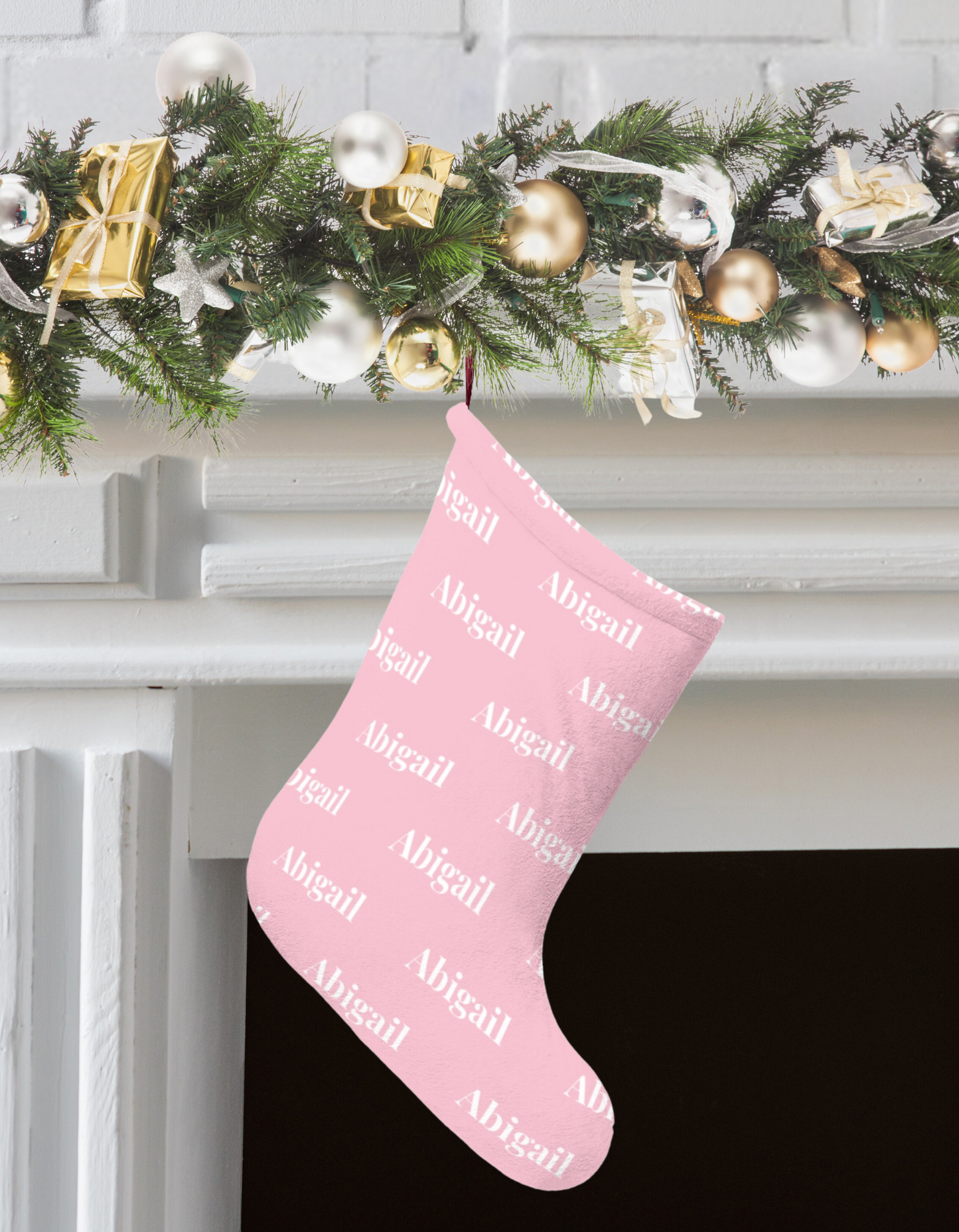 Personalized Christmas Stocking – Custom Name Stocking for Holiday Decor