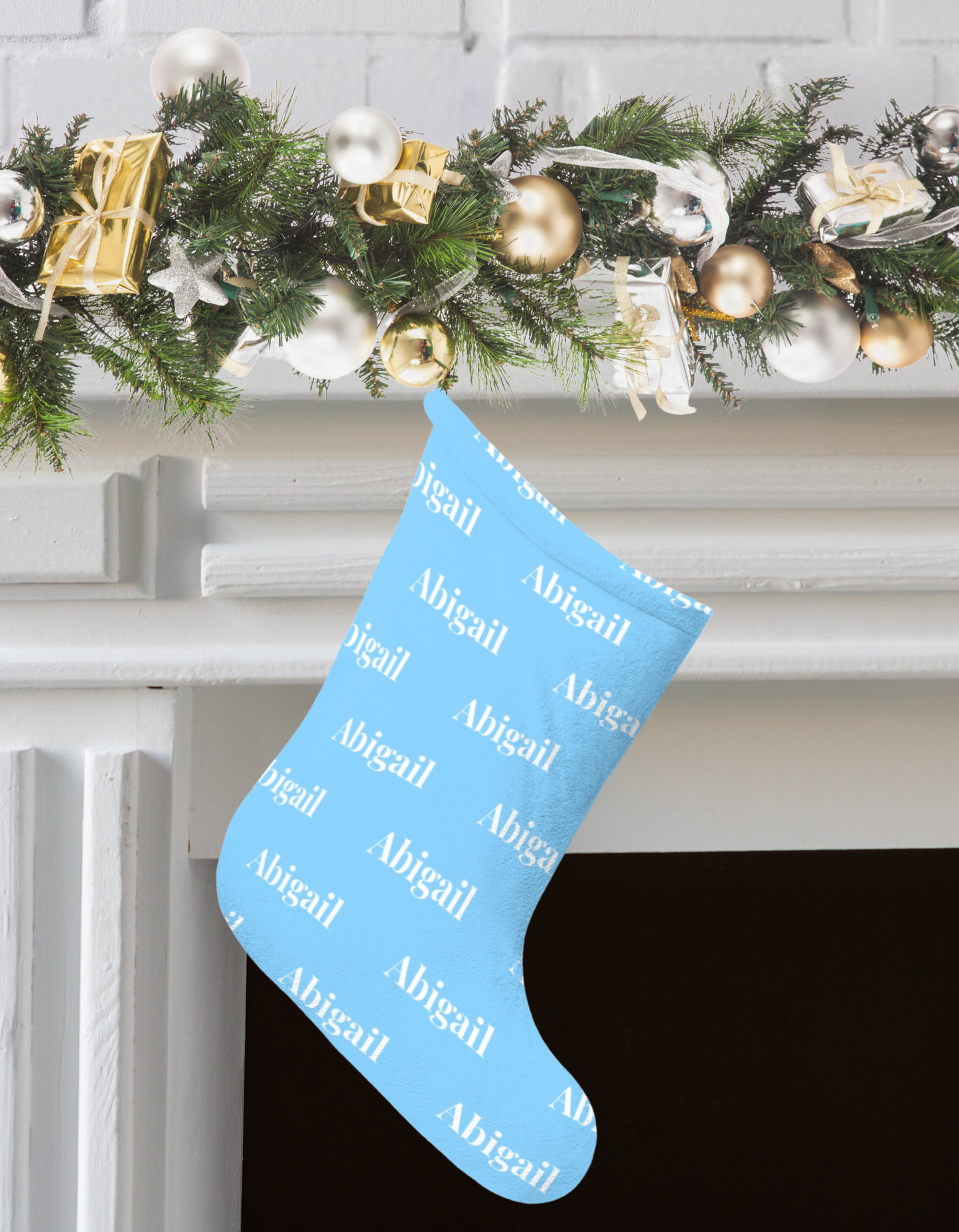 Personalized Christmas Stocking – Custom Name Stocking for Holiday Decor