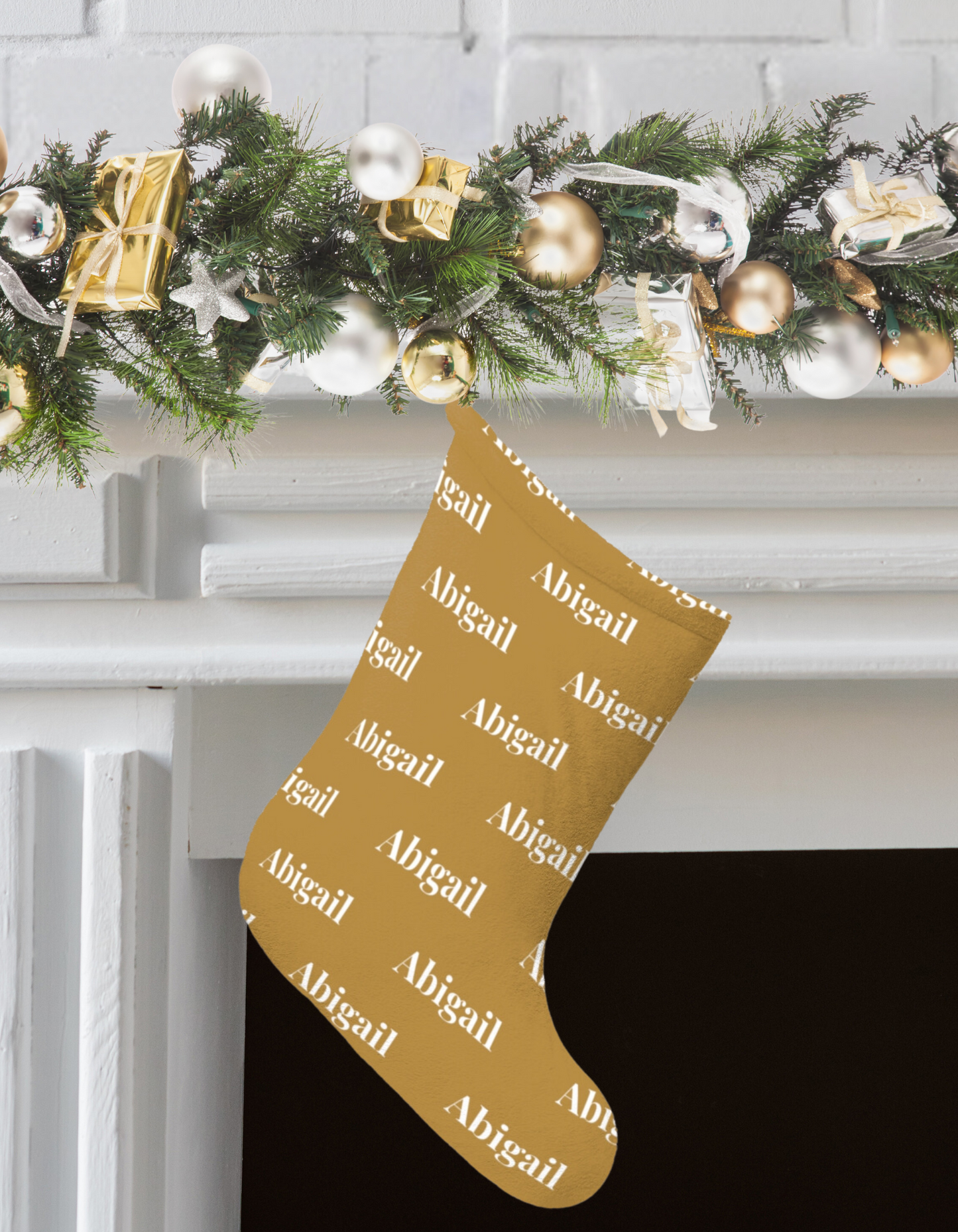 Personalized Christmas Stocking – Custom Name Stocking for Holiday Decor