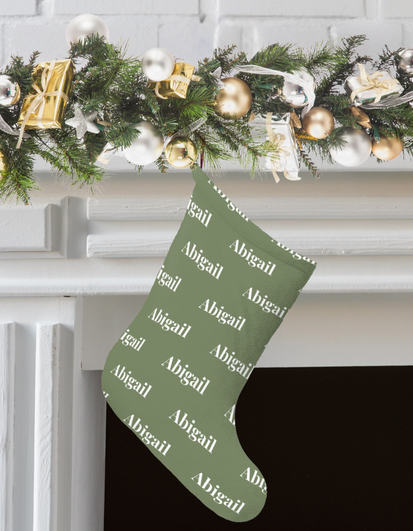 Personalized Christmas Stocking – Custom Name Stocking for Holiday Decor