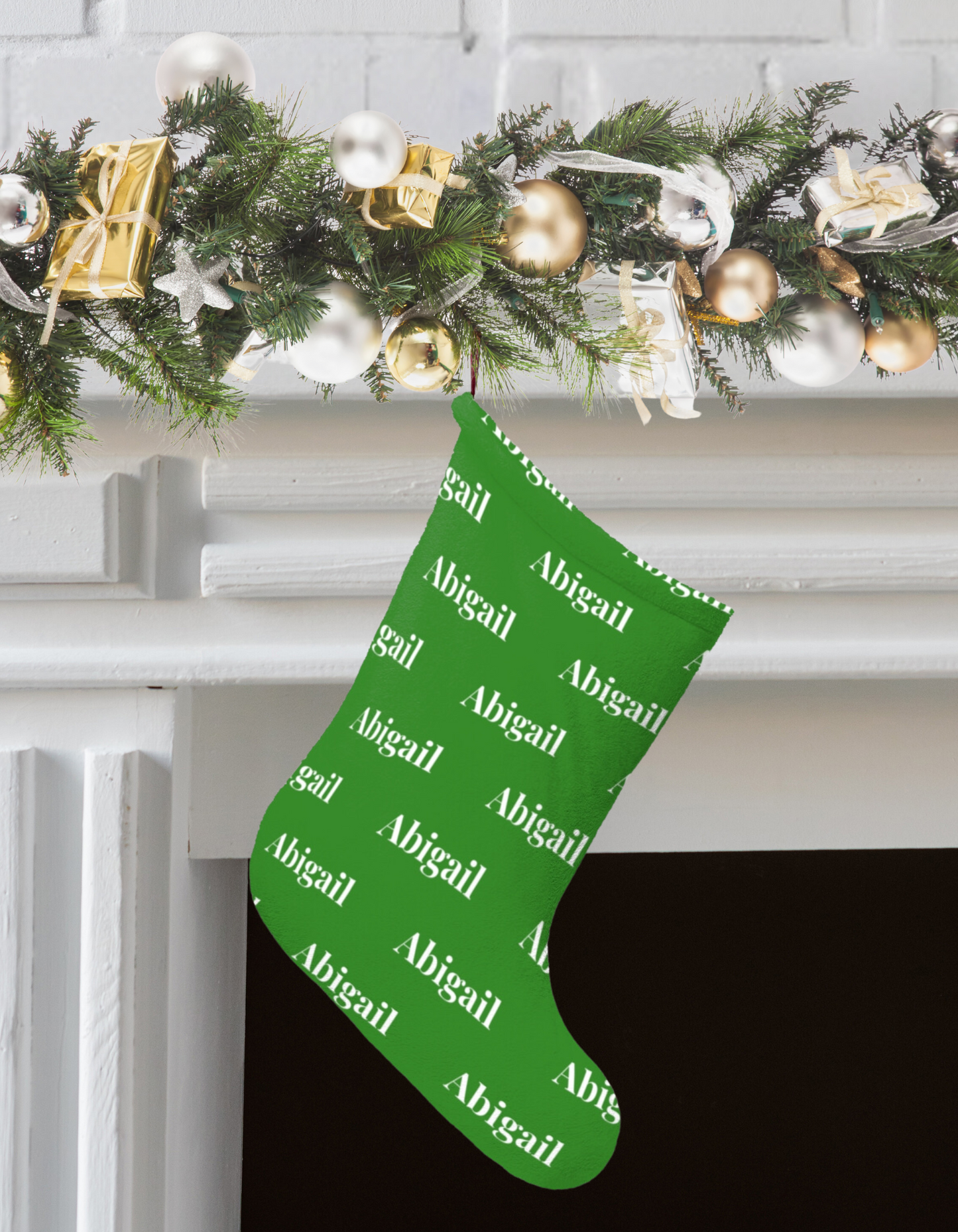 Personalized Christmas Stocking – Custom Name Stocking for Holiday Decor